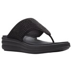CLARKS CLARKS WIDE RHINESTONE BAND THONG SLIPPER DRIFT JAUNT 26166845