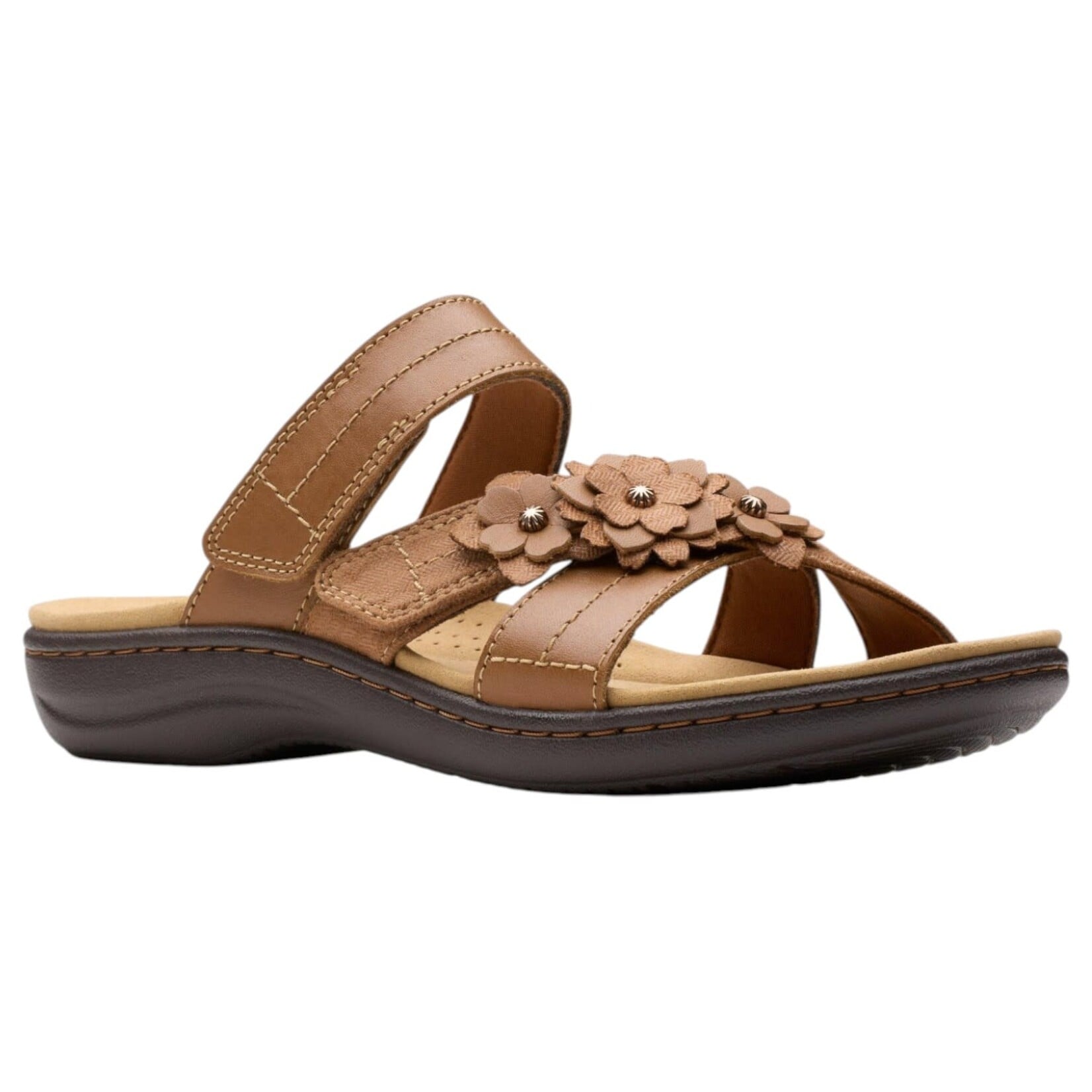 CLARKS CLARKS FLOWER DETAIL VELCRO SLIPPER LAURIEANN ROSE 26183577