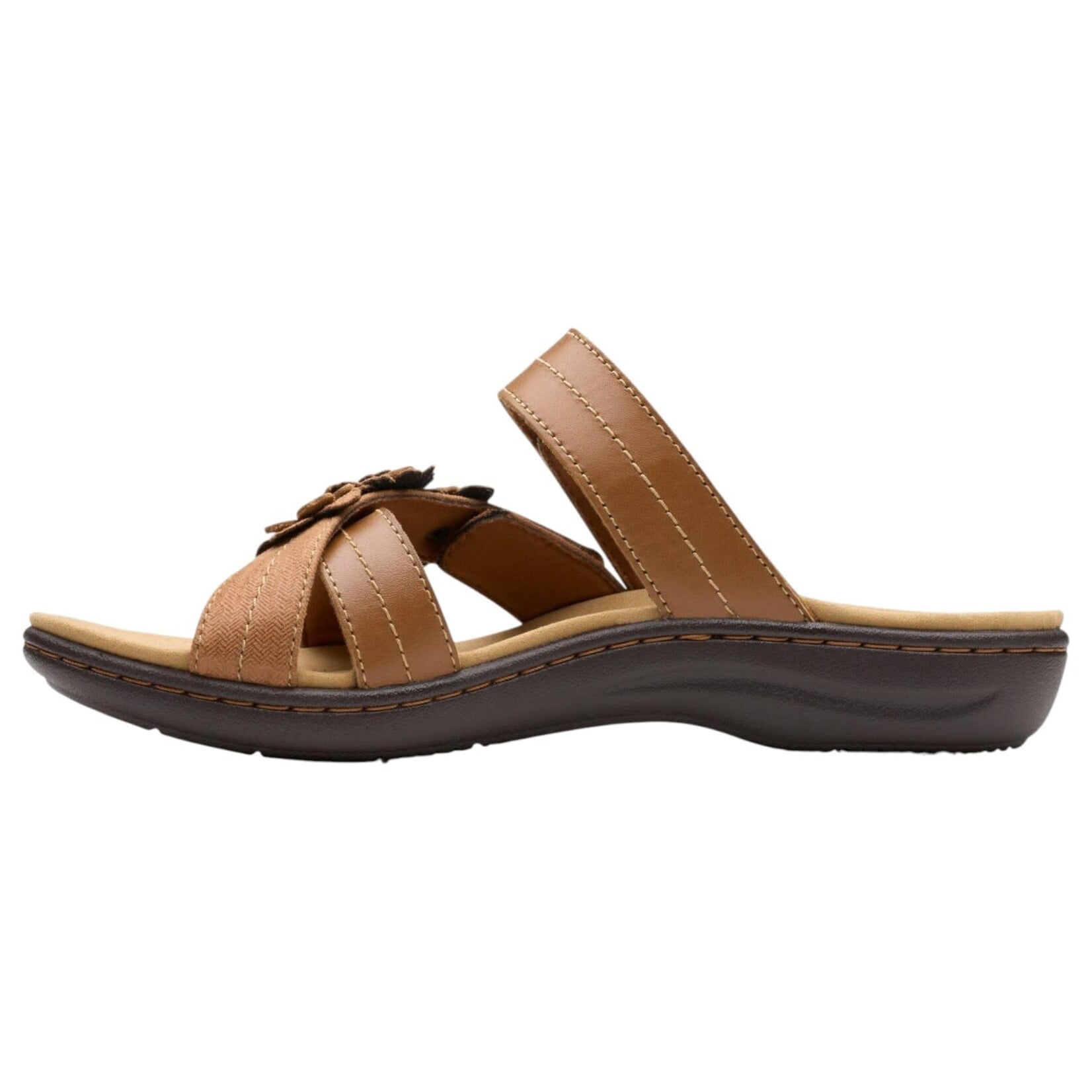 CLARKS CLARKS FLOWER DETAIL VELCRO SLIPPER LAURIEANN ROSE 26183577