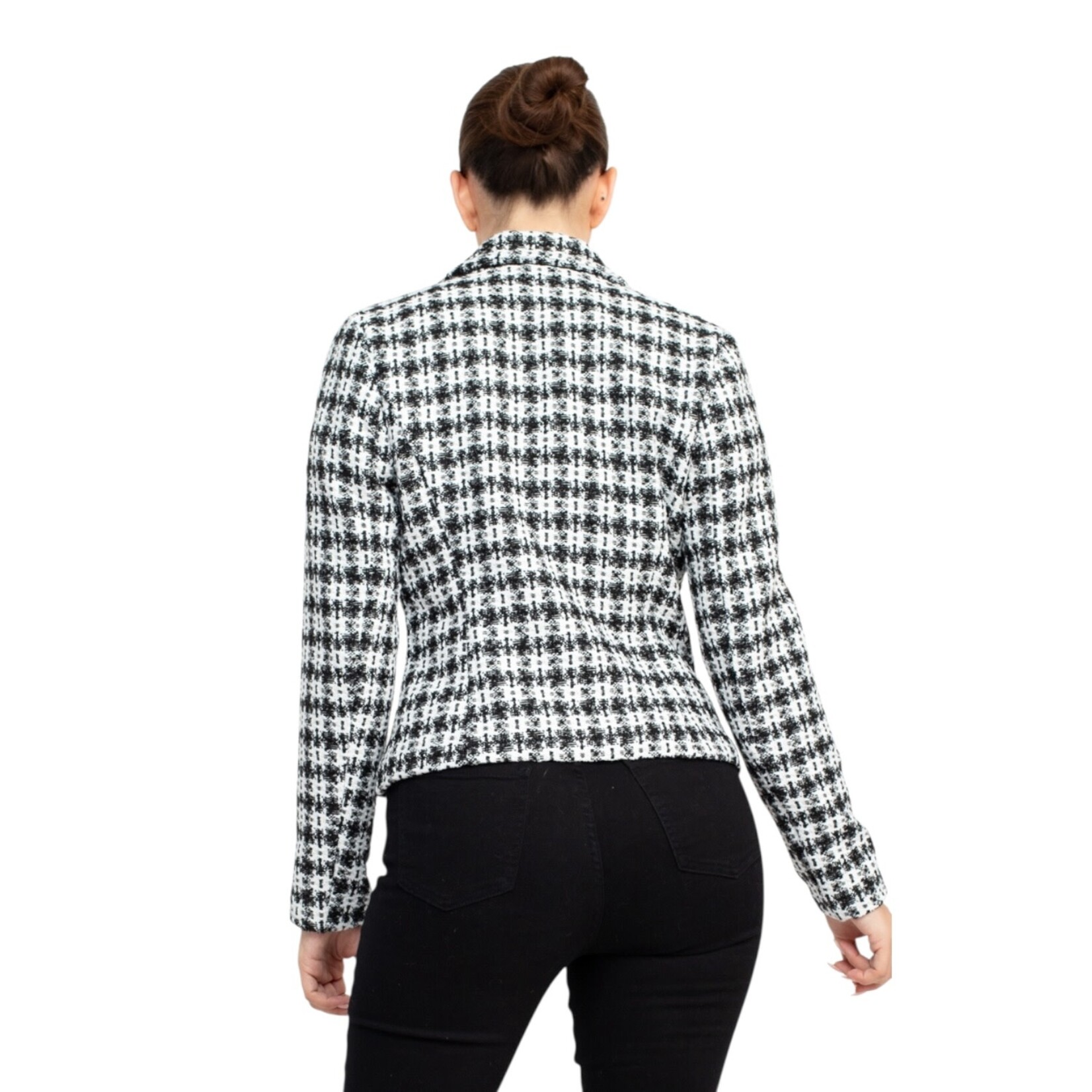 IRIS IRIS TWEED PLAID BUTTONED JACKET HMJ21056