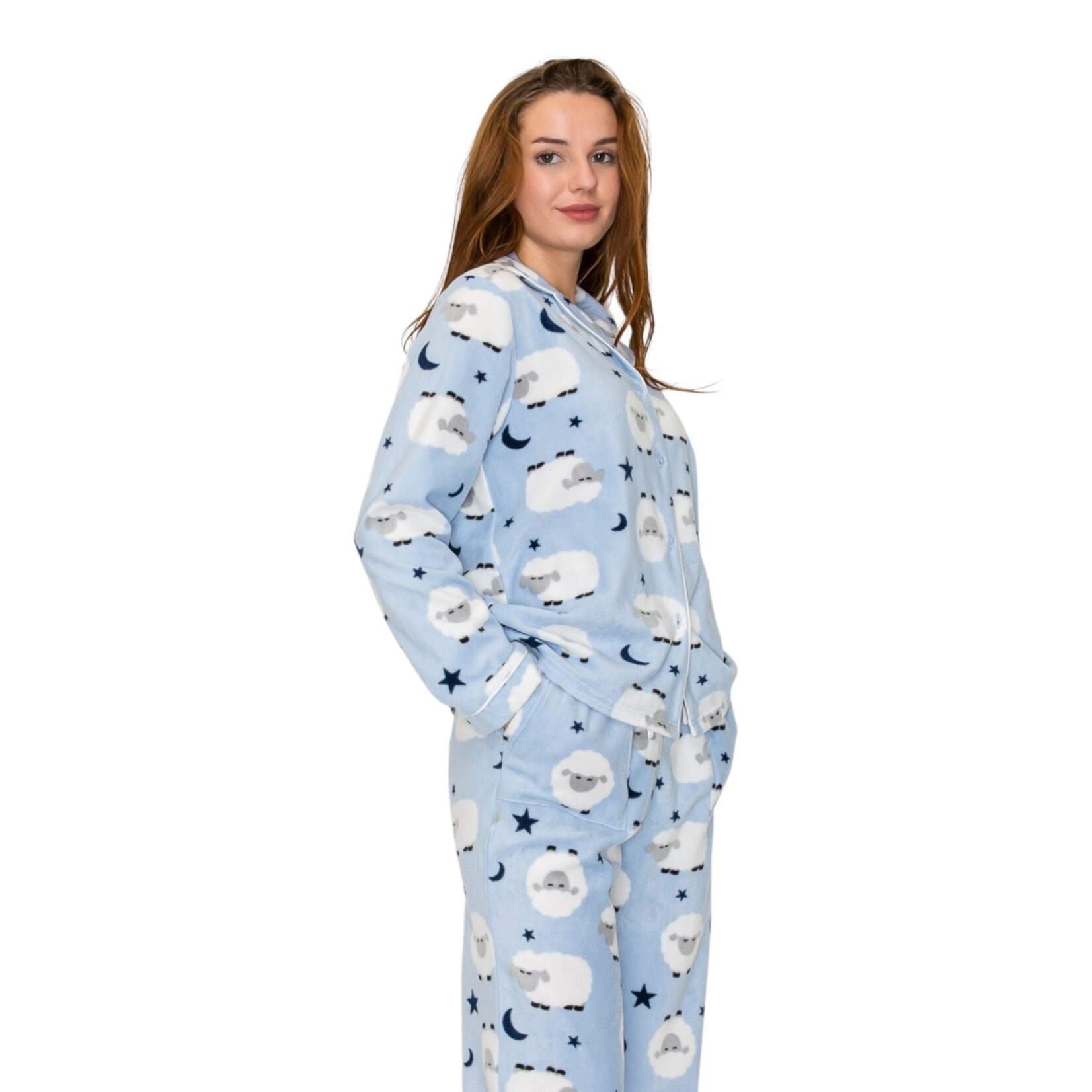 IRIS IRIS SHEEP PRINT PAJAMA TOP & PANT SET ISET453-1378