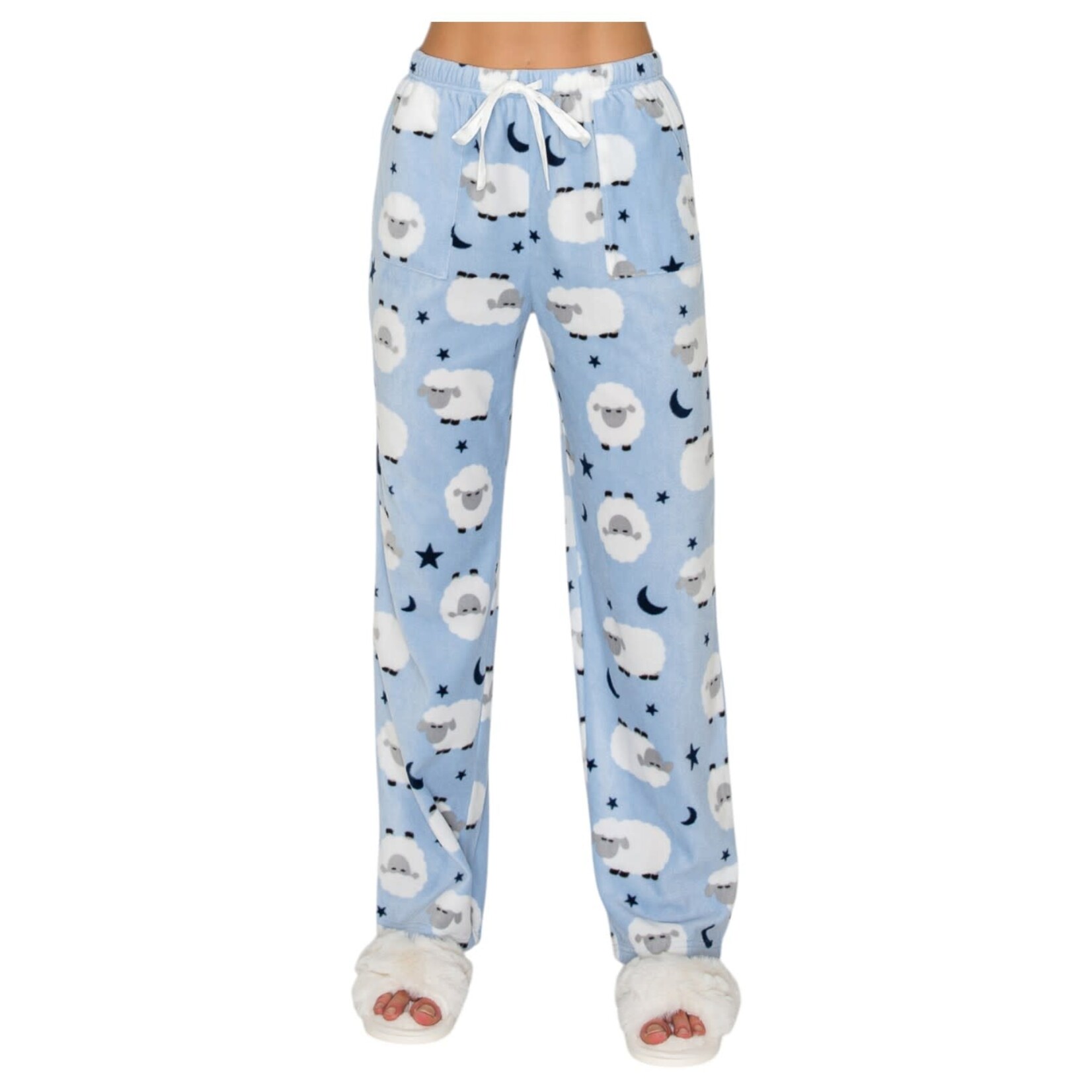 IRIS IRIS SHEEP PRINT PAJAMA TOP & PANT SET ISET453-1378