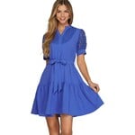 SHE & SKY SHE & SKY SHORT SLEEVE KNEE LENGTH DRESS SY8551