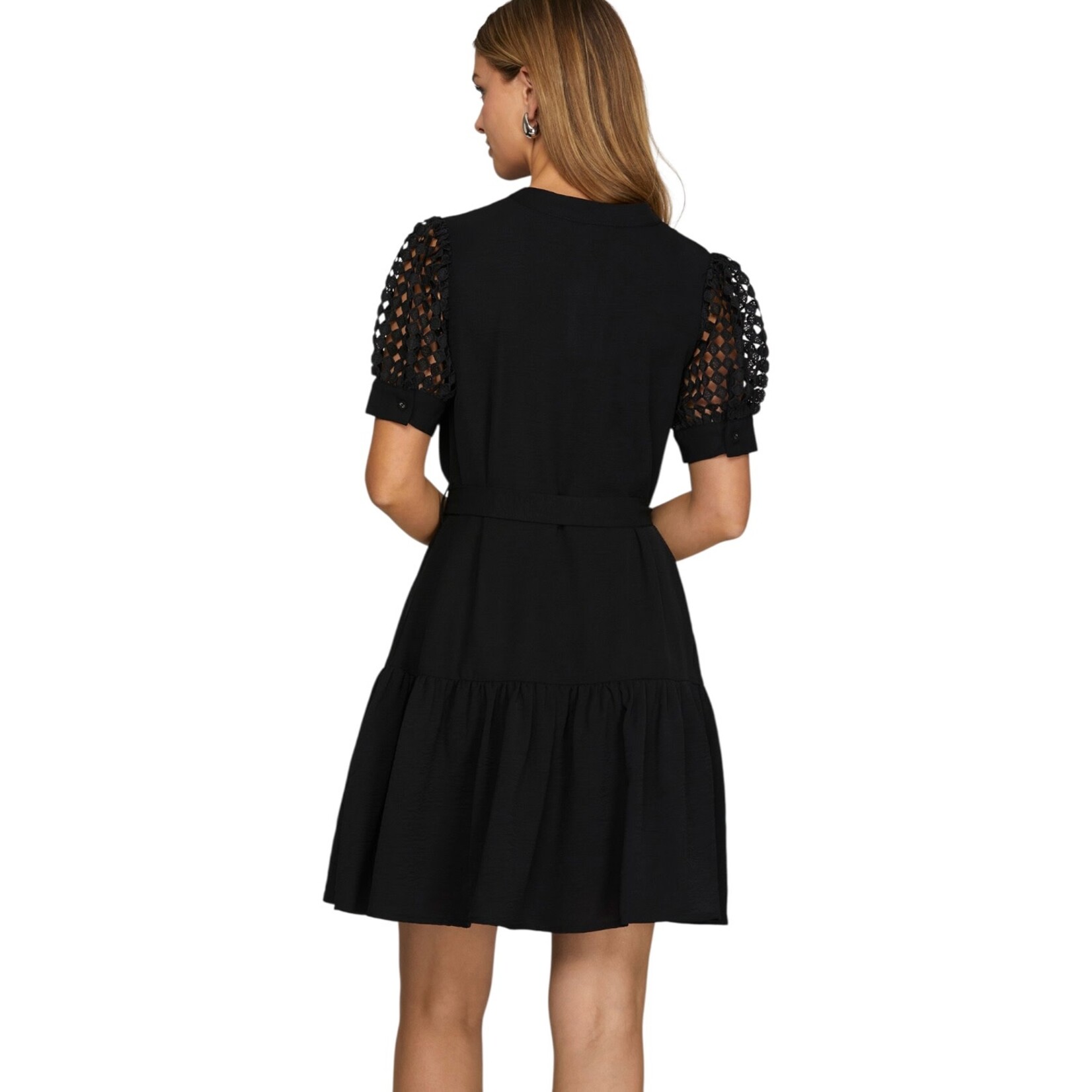 SHE & SKY SHE & SKY SHORT SLEEVE KNEE LENGTH DRESS SY8551