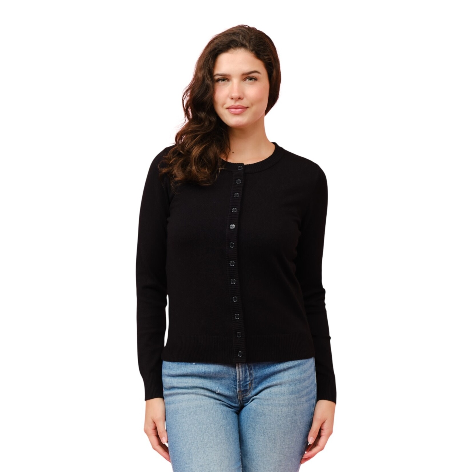 CIELO CIELO CREW NECK CARDIGAN SW243
