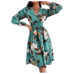MISS KELLY MISS KELLY LONG SLEEVE FLORAL DRESS SD3823