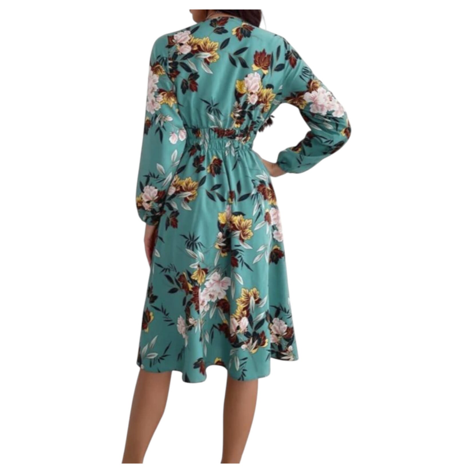 MISS KELLY MISS KELLY LONG SLEEVE FLORAL DRESS SD3823