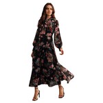 MISS KELLY MISS KELLY LONG SLEEVE FLORAL DRESS SD5539