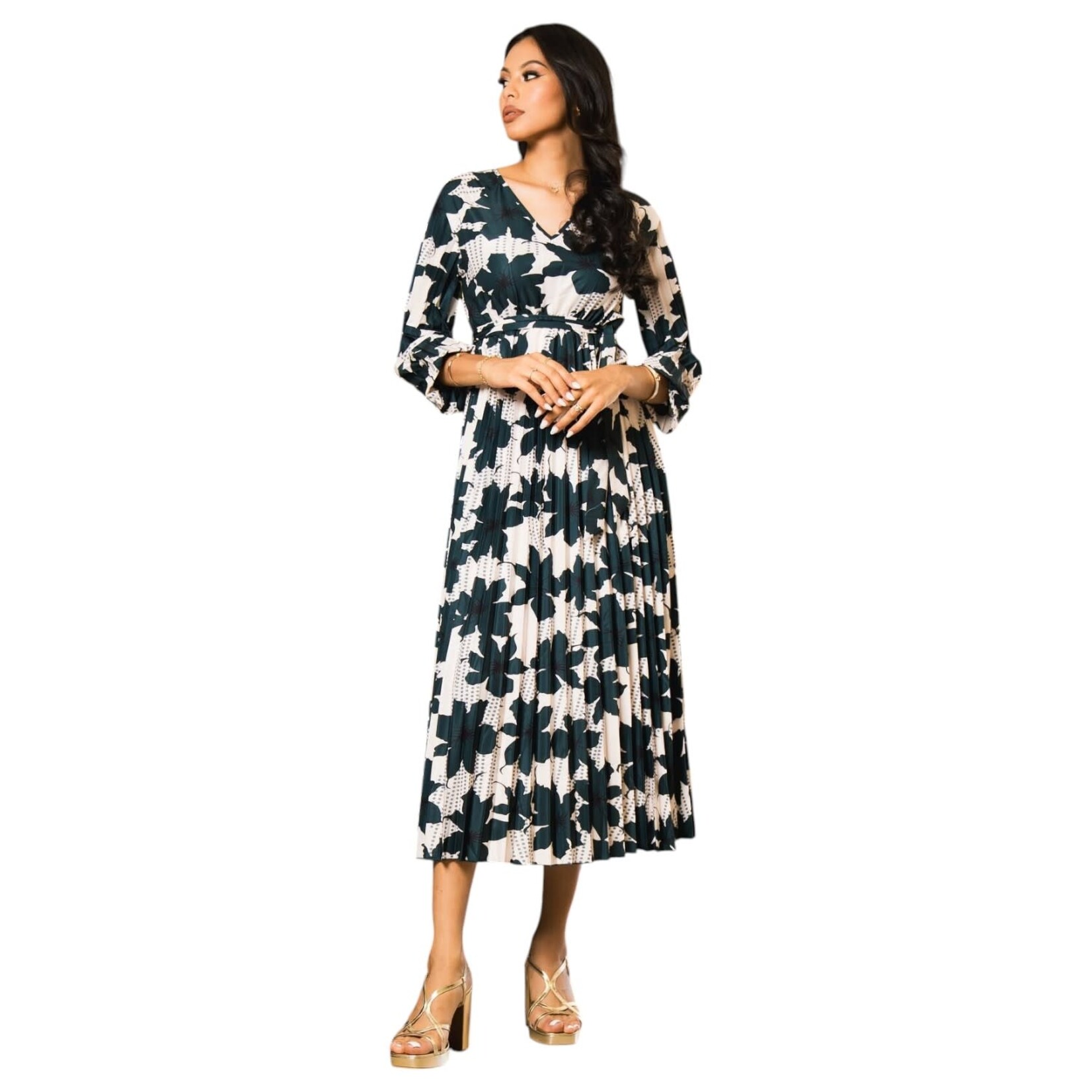 MISS KELLY MISS KELLY  LONG SLEEVE MAXI DRESS SD5591