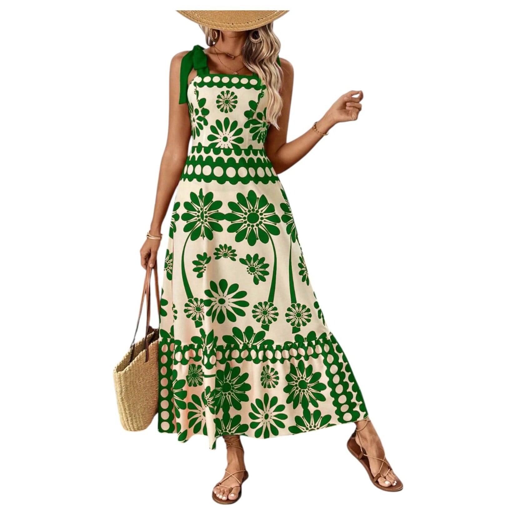 MISS KELLY MISS KELLY TIE STRAP MAXI DRESS SD5722