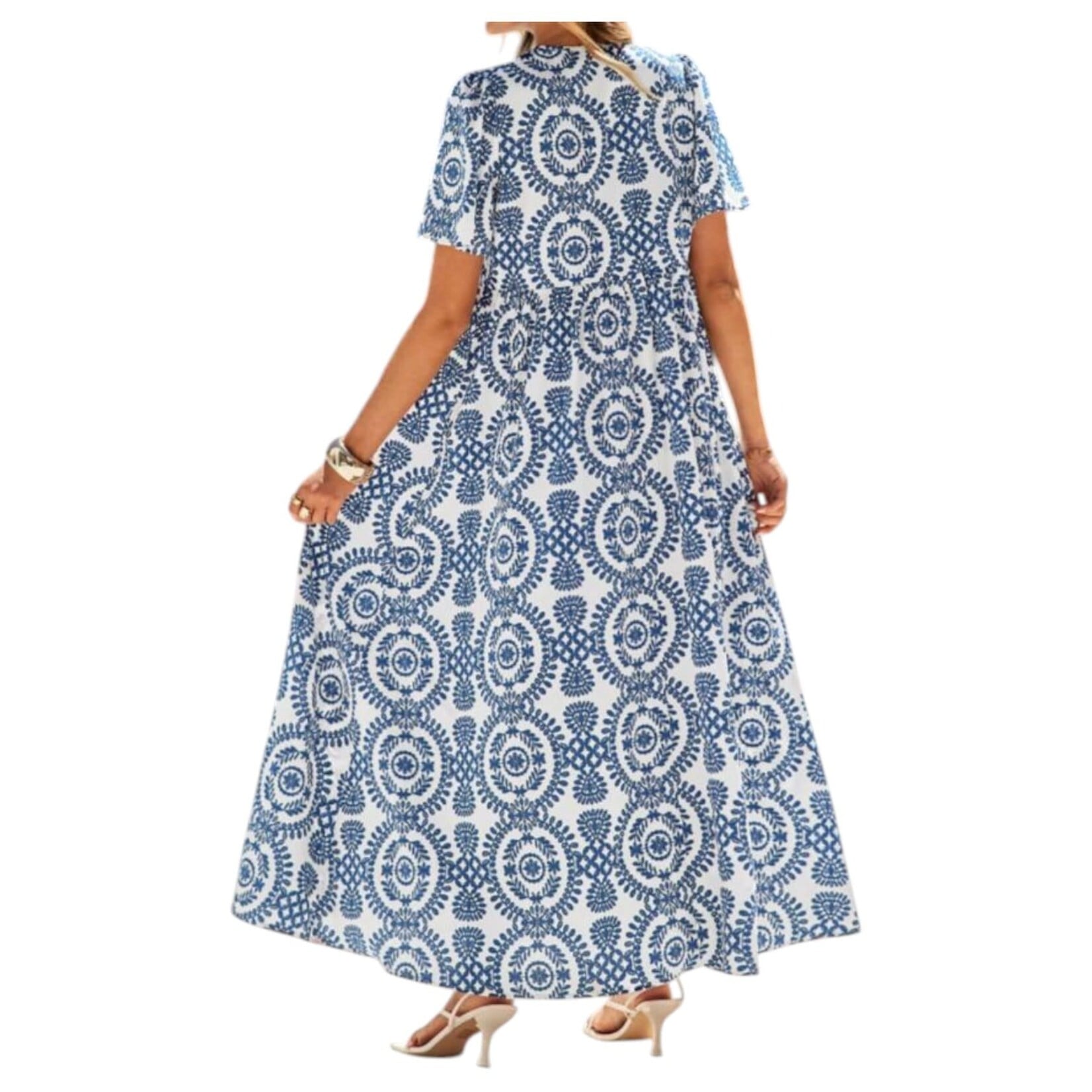 MISS KELLY MISS KELLY SHORT SLEEVE MAXI DRESS SD5681