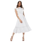 MISS KELLY MISS KELLY EYELET RUFFLE SLEEVE DRESS SD5252