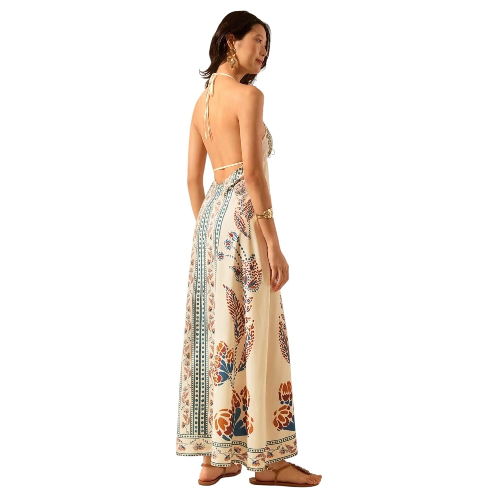 MISS KELLY MISS KELLY HALTER TIE MAXI DRESS SD5703