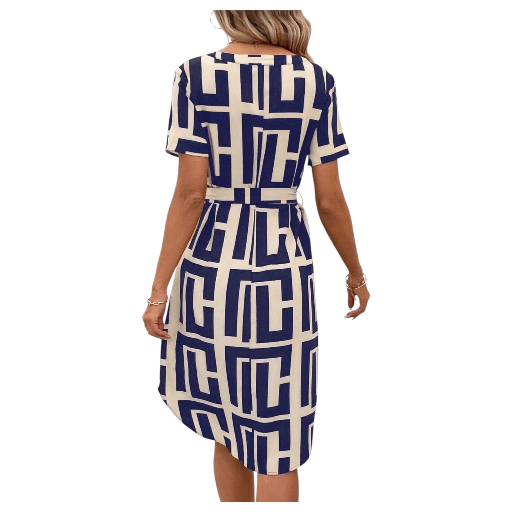 MISS KELLY MISS KELLY SHORT SLEEVE KNEE LENGTH DRESS SD5637