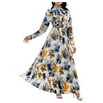 MISS KELLY MISS KELLY LONG SLEEVE PLEATED MAXI DRESS SD5479