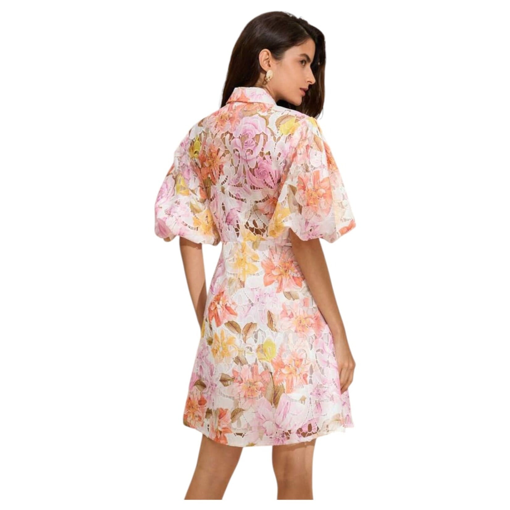 MISS KELLY MISS KELLY SHORT SLEEVE FLORAL MINI DRESS SD5567