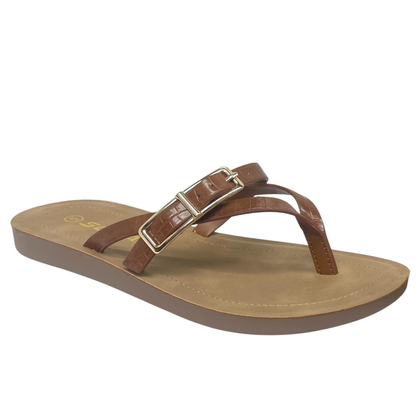SODA SODA BUCKLE DETAIL THONG SLIPPER AUGIE