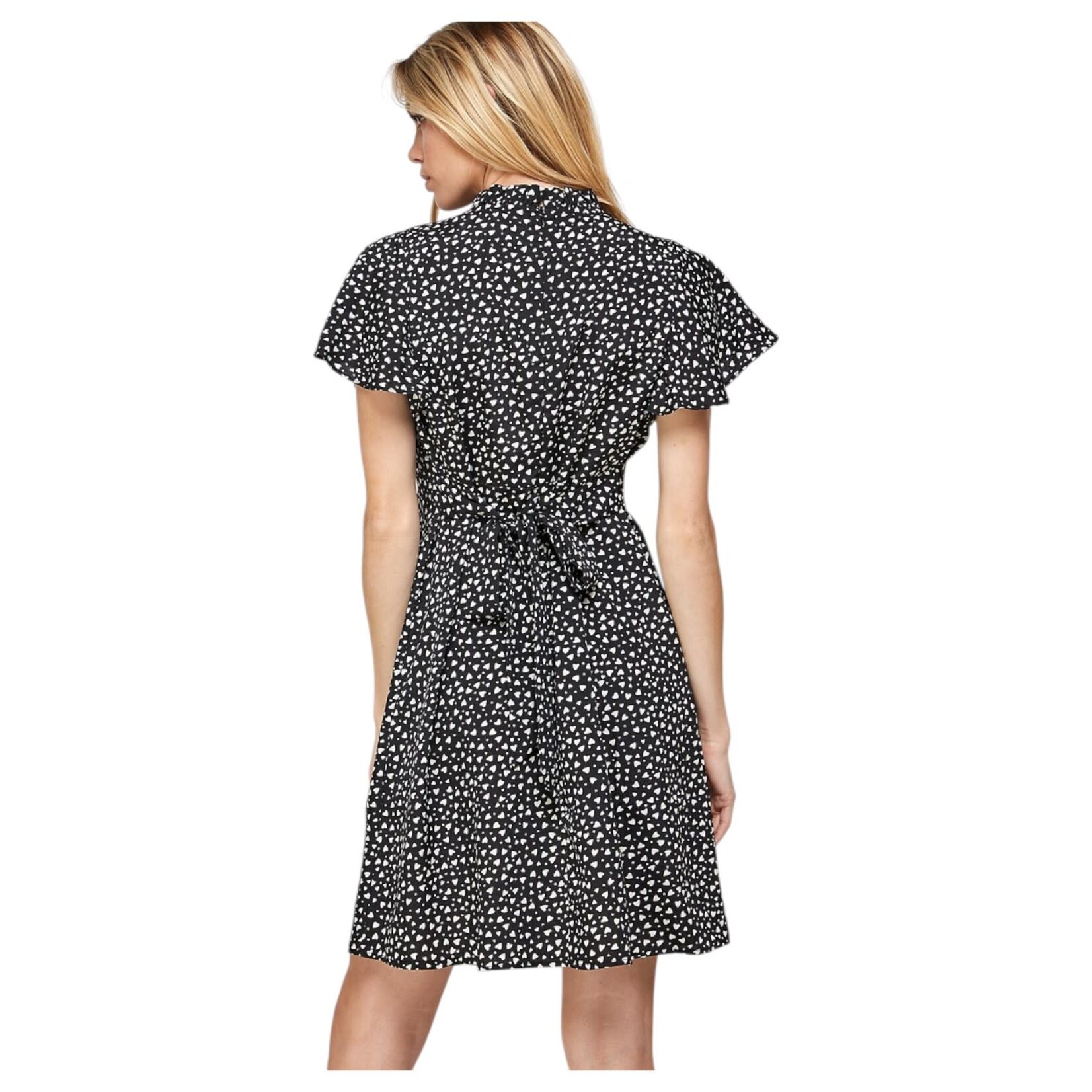 SOLUTION SOLUTION CAP RUFFLE SLEEVE MINI DRESS S-24082