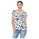 DNA DNA LEAF PRINT CAP SLEEVE TOP 6423T-21170