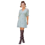ROKOKO ROKOKO CHIFFON SHORT SLEEVE SHORT DRESS R603215