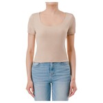 AMBIANCE APPAREL AMBIANCE DOUBLE LAYER RIBBED CROP TOP 77352
