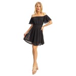 HYFVE HYFVE CROCHET OFF SHOULDER MINI DRESS HF25E125