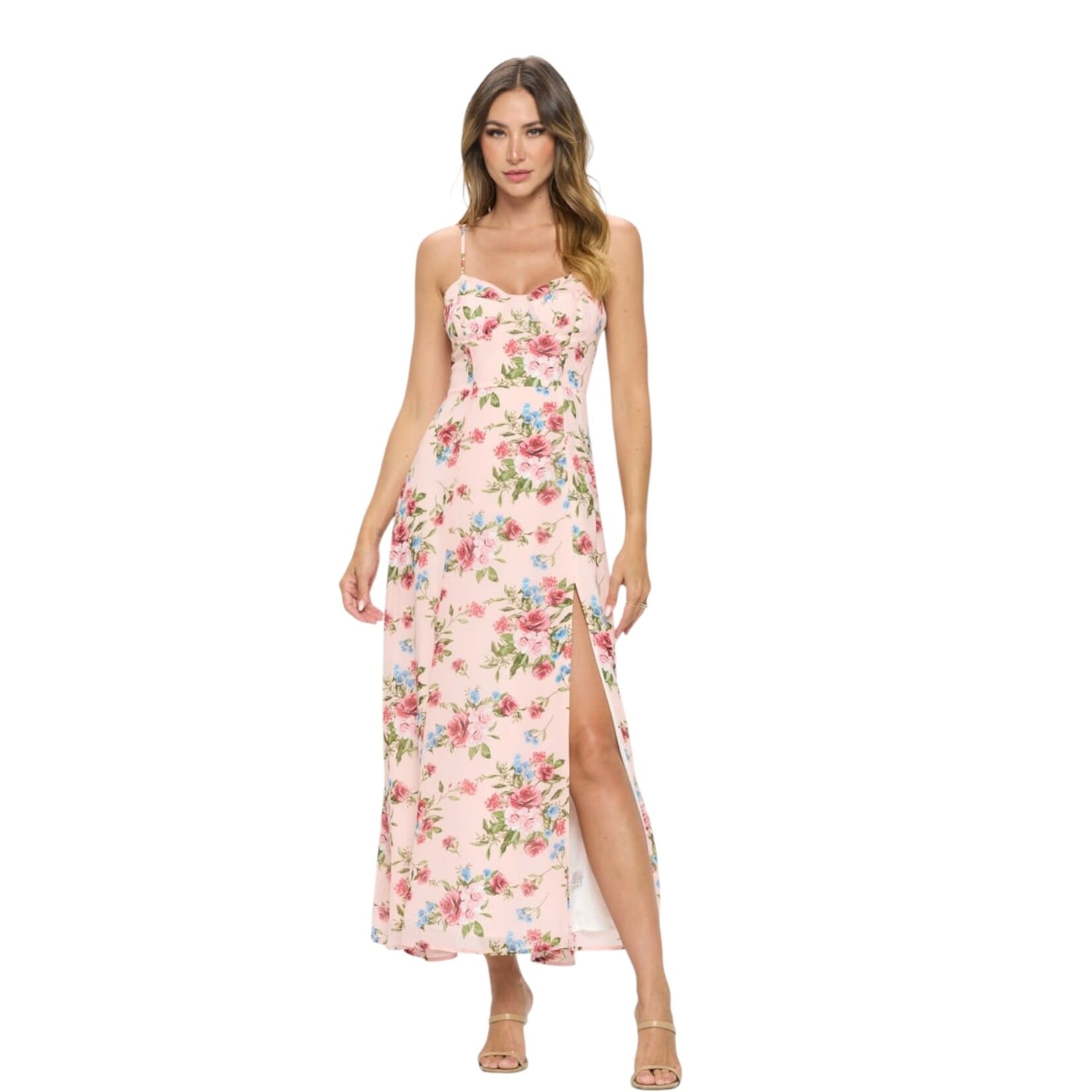 DNA DNA CAMI FLORAL MAXI DRESS 9324D-21190