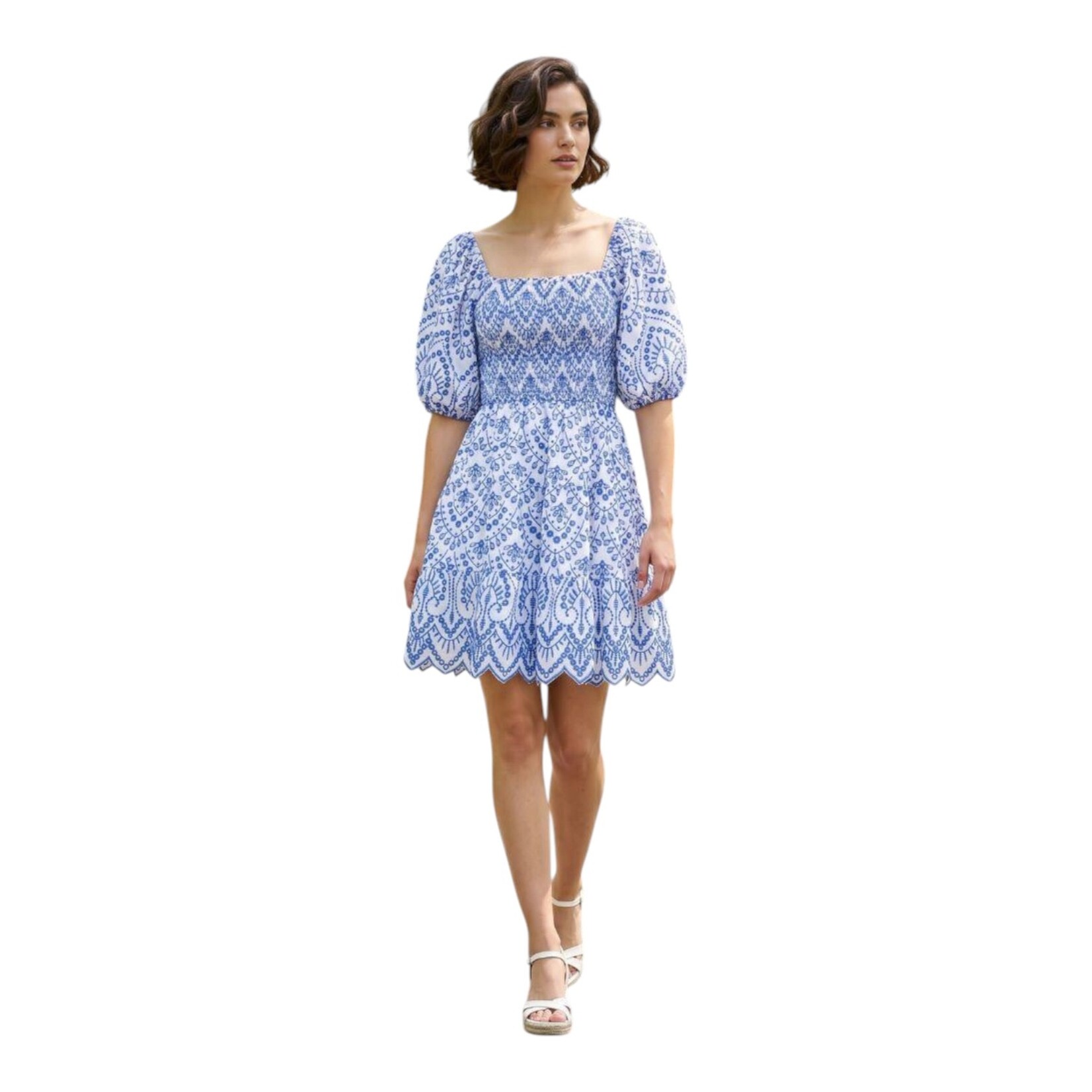 ROKOKO ROKOKO PUFF SHORT SLEEVE MINI DRESS R8746