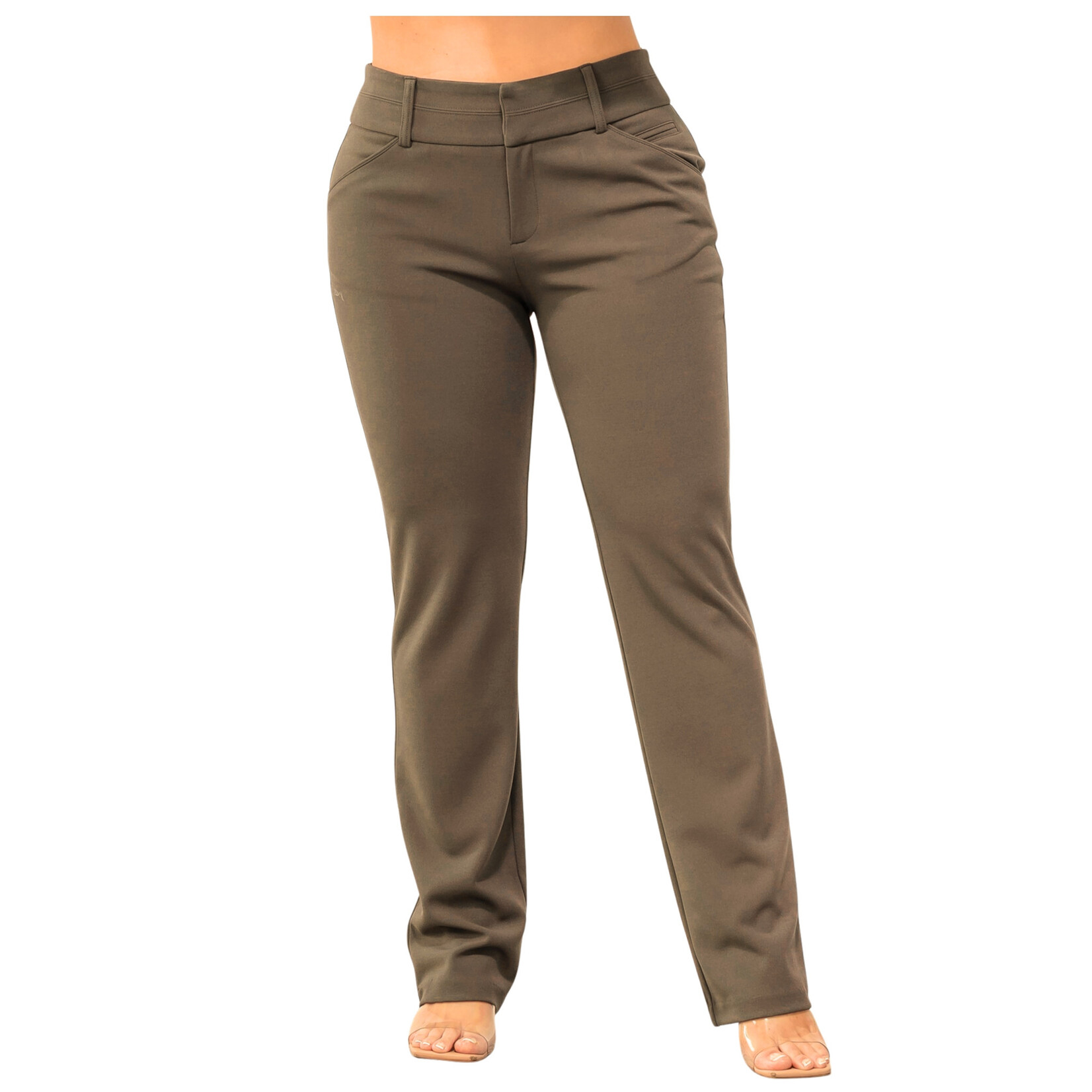 DAZZ DAZZ PLUS CREPE STRAIGHT DRESS PANT D36156P