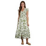 BLU PEPPER BLU PEPPER FLORAL LEAF PRINT MIDI DRESS CR2958A