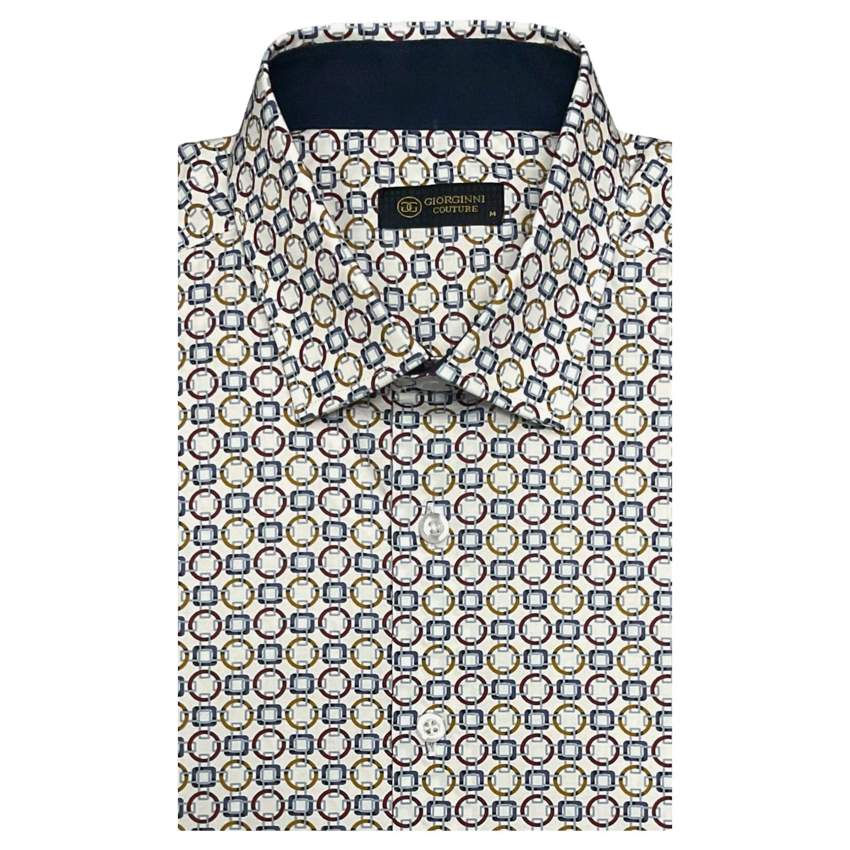 GIORGINNI GIORGINNI SHORT SLEEVE PATTERNED SHIRT FPS-2445