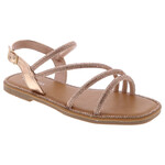 TOP MODA TOP MODA STRAPPY RHINESTONE SANDAL MEDUSA-32