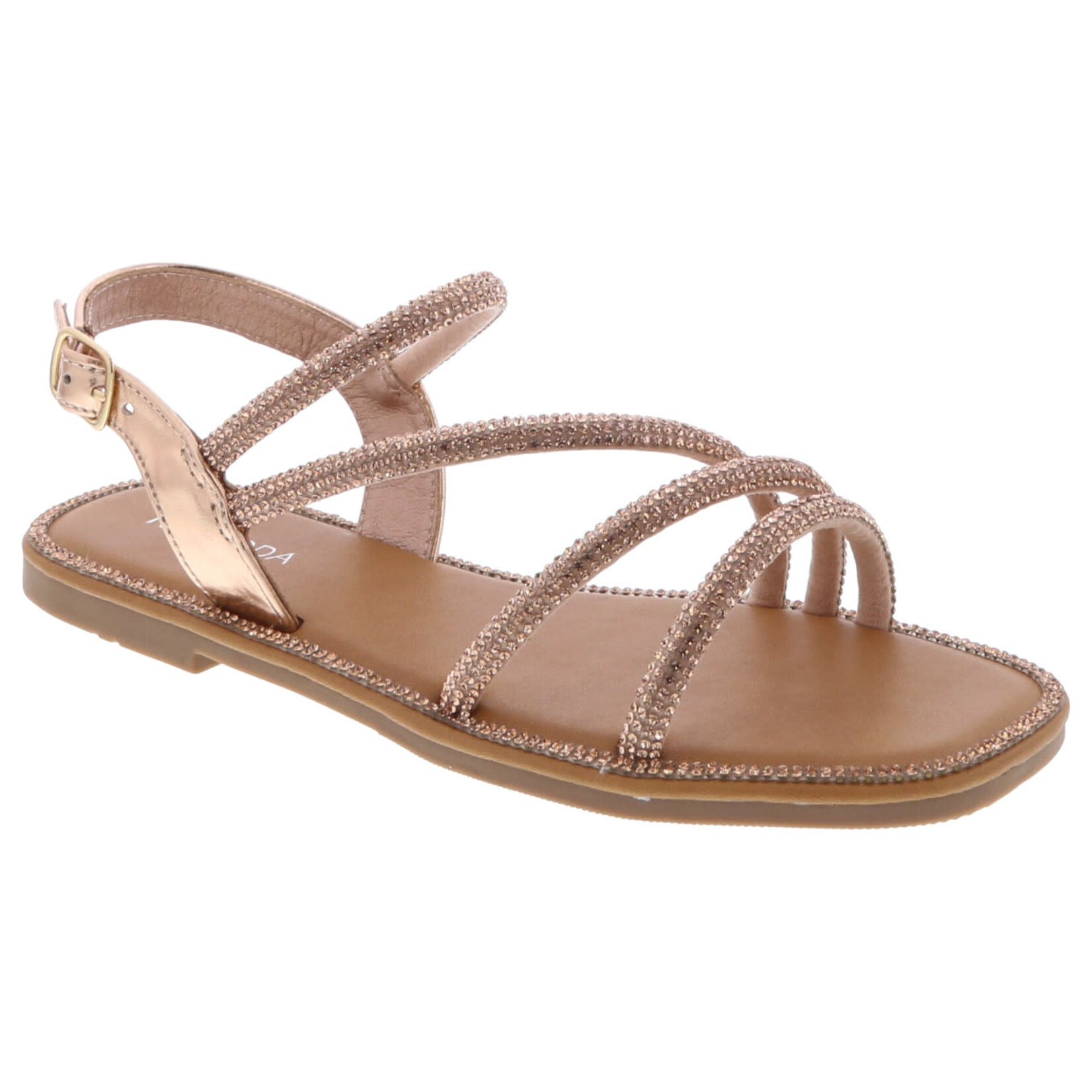 TOP MODA TOP MODA STRAPPY RHINESTONE SANDAL MEDUSA-32