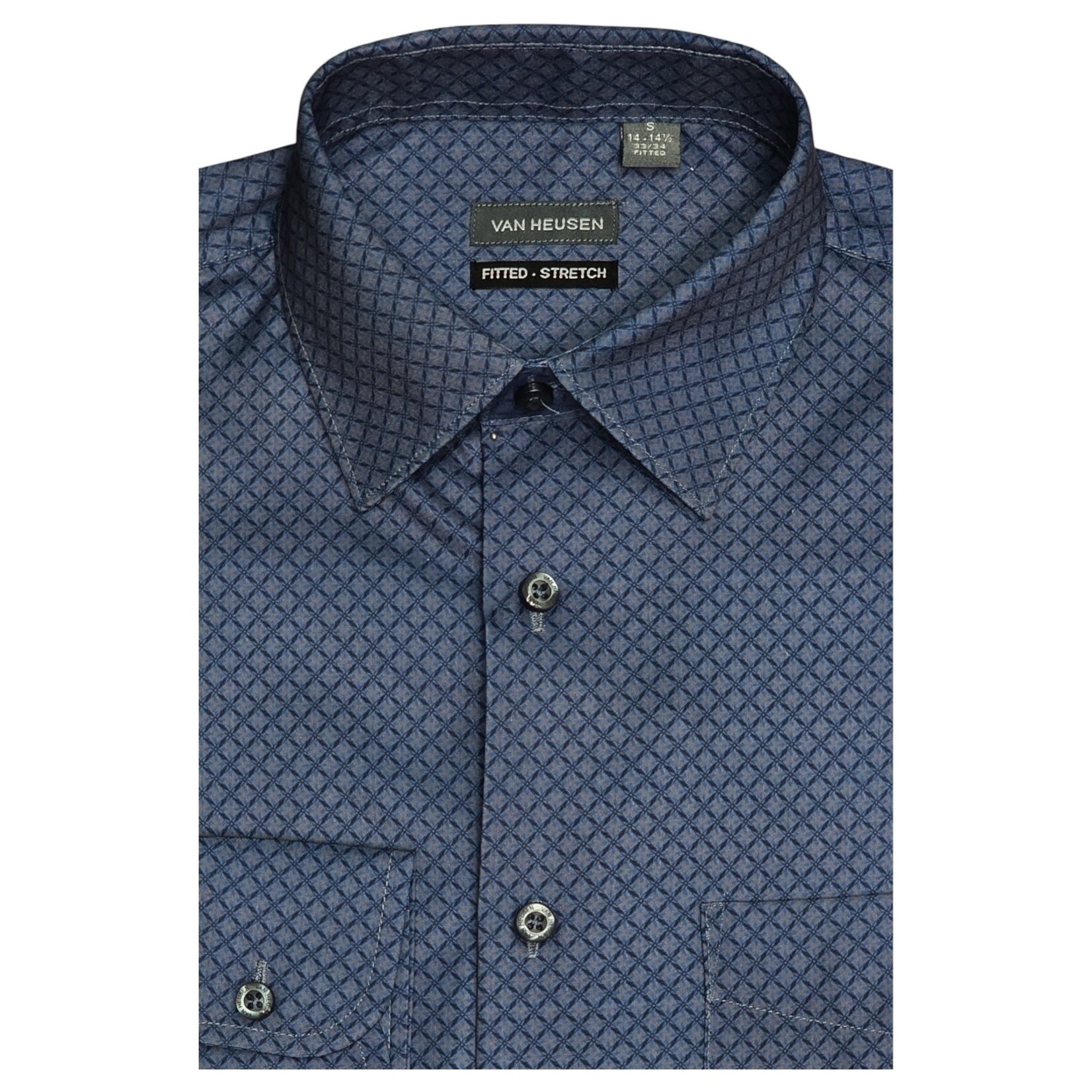VAN HEUSEN VAN HEUSEN FITTED LONG SLEEVE SHIRT 500212