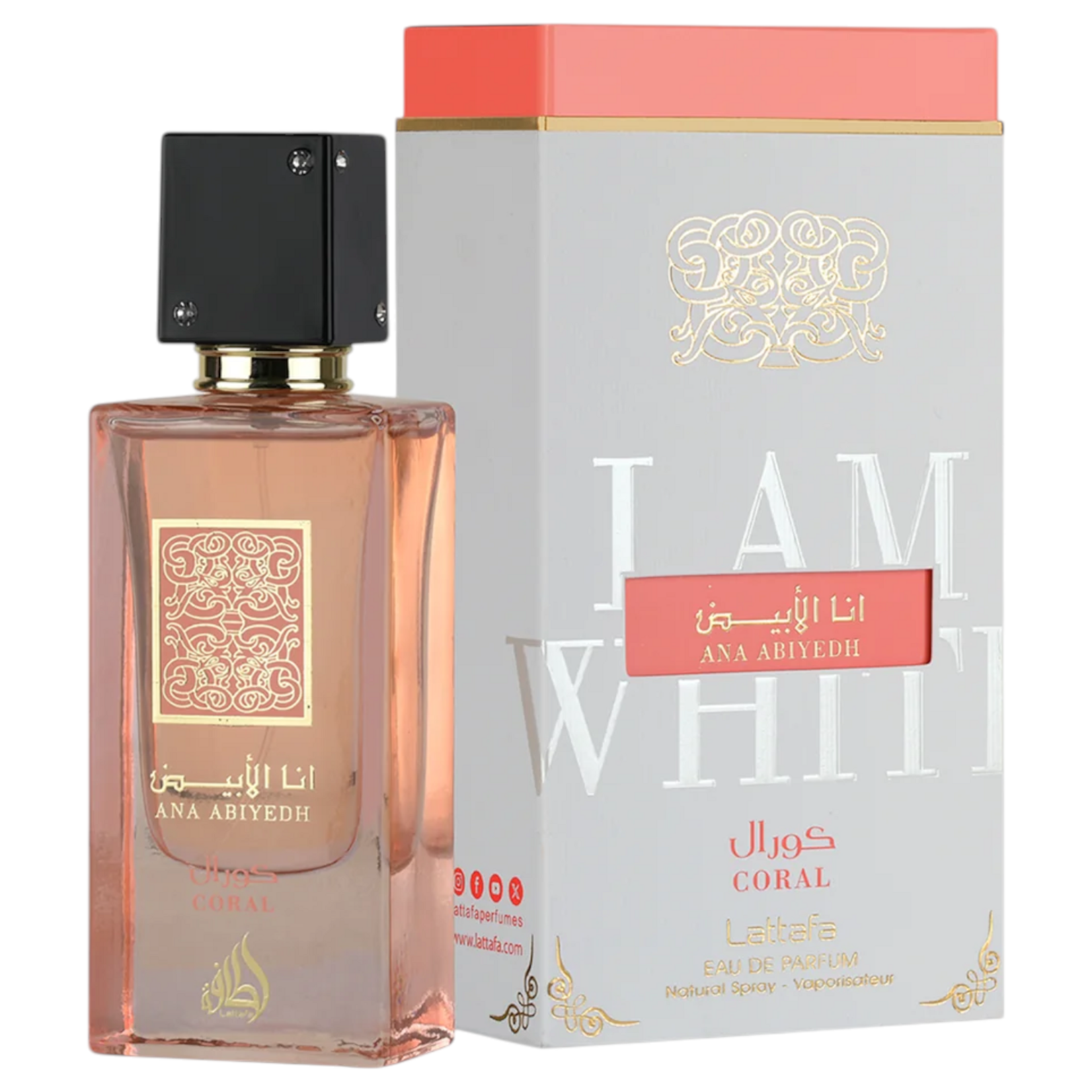 LATTAFA LATTAFA ANA ABIYEDH CORAL 100ML EDP W