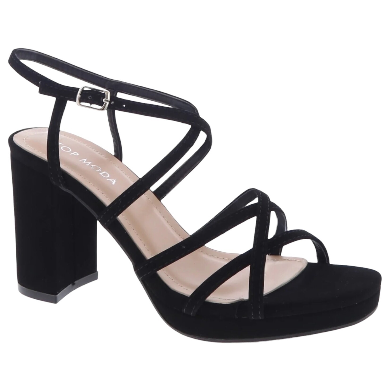 TOP MODA TOP MODA STRAPPY BLOCK HEEL LILY-8