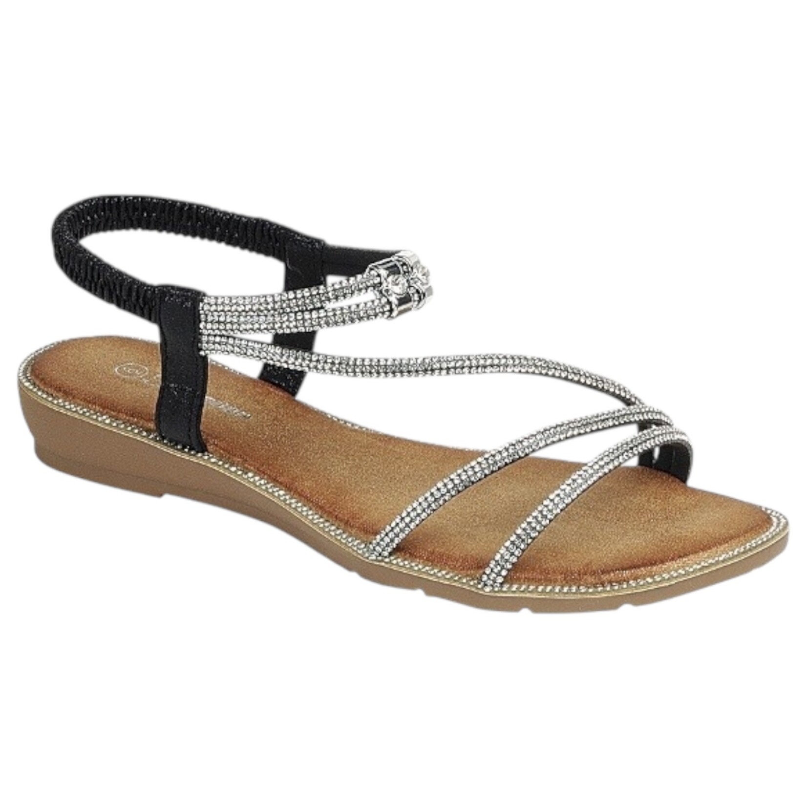 FOREVER FOREVER ELASTIC BAND RHINESTONE SANDAL MORENA-03