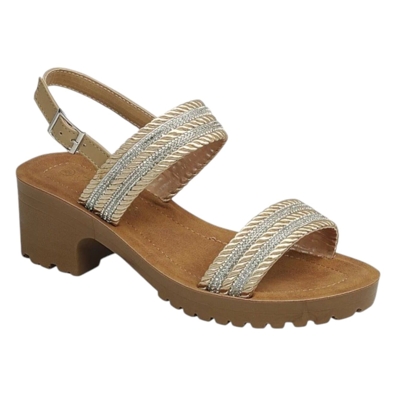 FOREVER FOREVER CHUNKY HEEL SANDAL TALA-29