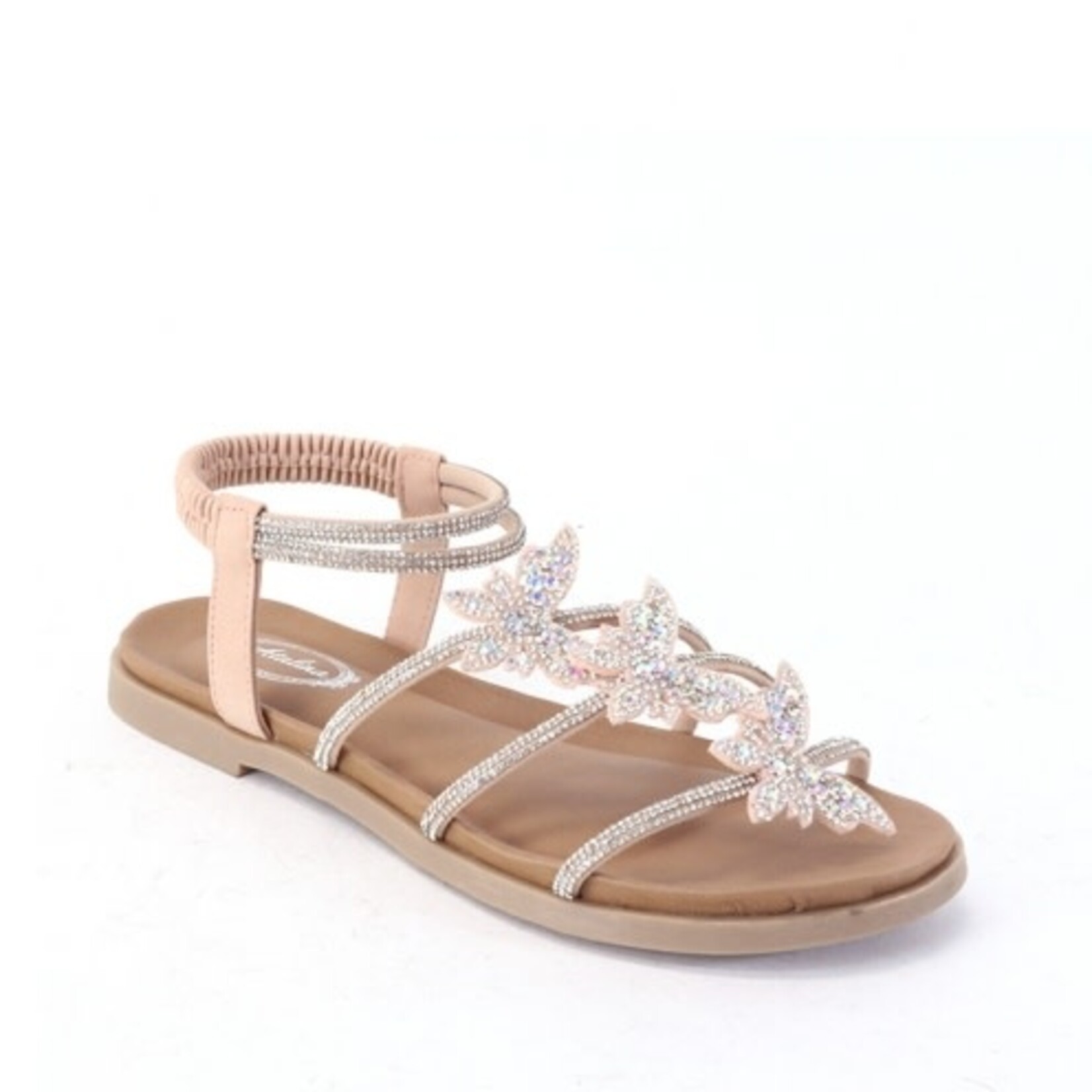 ATALINA ATALINA RHINESTONE TRIPLE BAND BUTTERFLY SANDAL DF2080