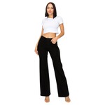 ENCORE JEANS ENCORE CLASSIC HIGH RISE HEAVY WIDE LEG JEANS V2439B