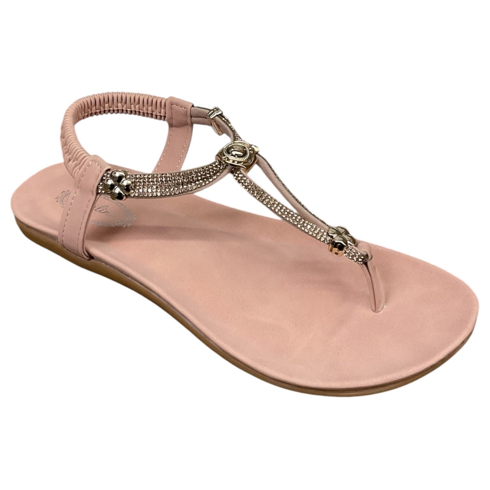 ATALINA ATALINA RHINESTONE THONG SANDAL DF2073