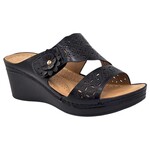 ITALINA ATALINA VELCRO LAZERCUT BAND WEDGE DW9599