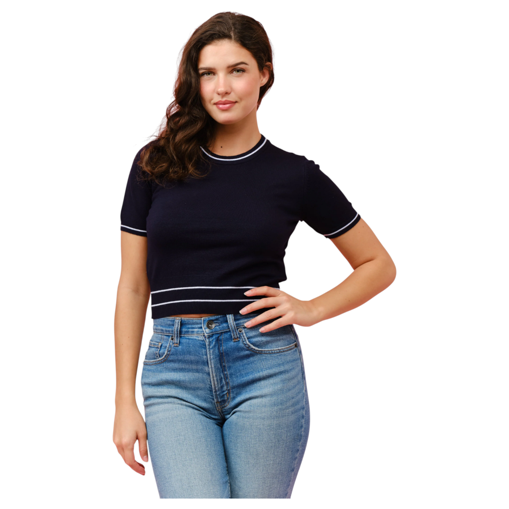 CIELO CIELO SHORT SLEEVE PULLOVER SWEATER SW931
