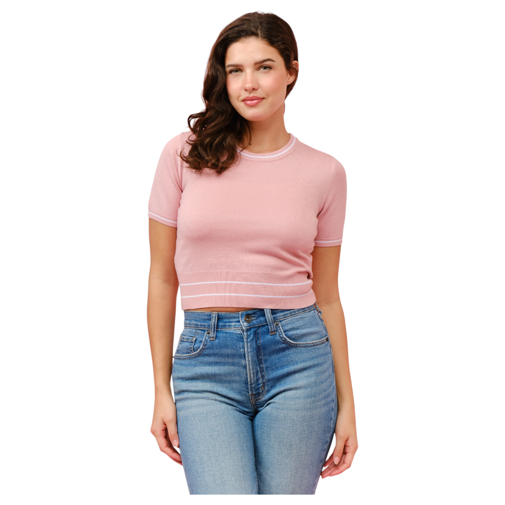 CIELO CIELO SHORT SLEEVE PULLOVER SWEATER SW931