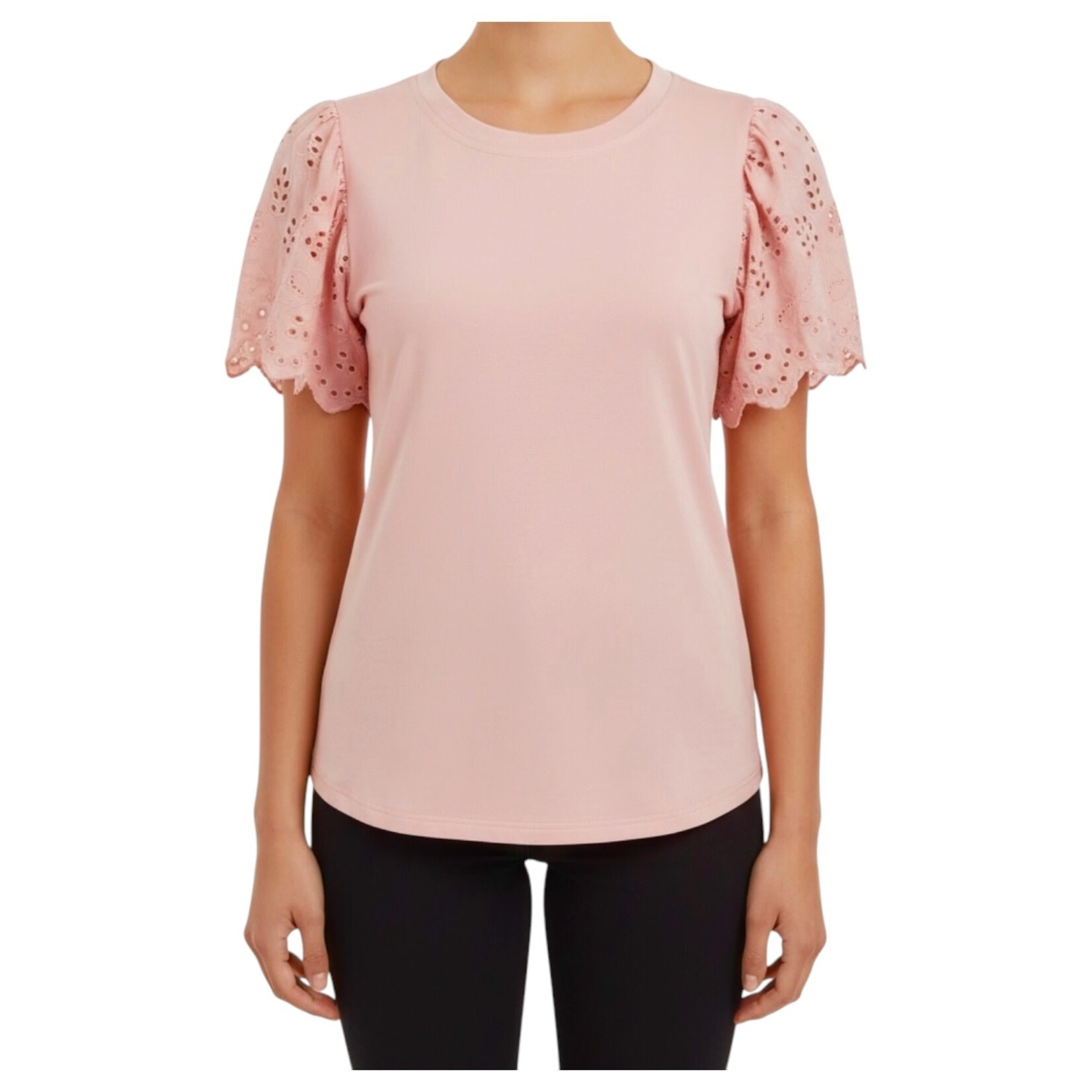 ROSEMIEL ROSEMIEL EMBROIDERED SLEEVE TOP T51425W