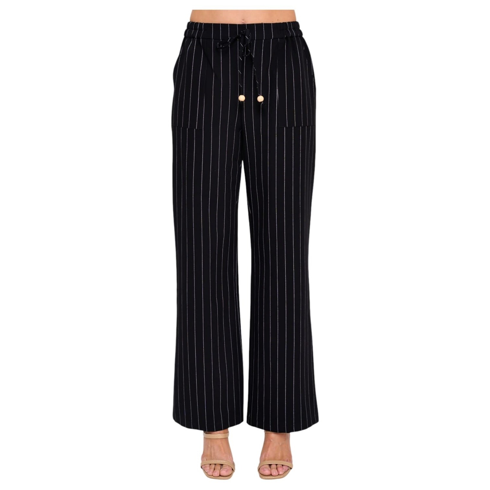 CHOCOLATE CHOCOLATE STRIPE ELASTIC WASITBAND FLARE PANT YP5420