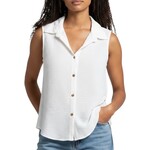 PAPERMOON PAPERMOON COLLARED BUTTON UP SLEEVELESS TOP BE12503