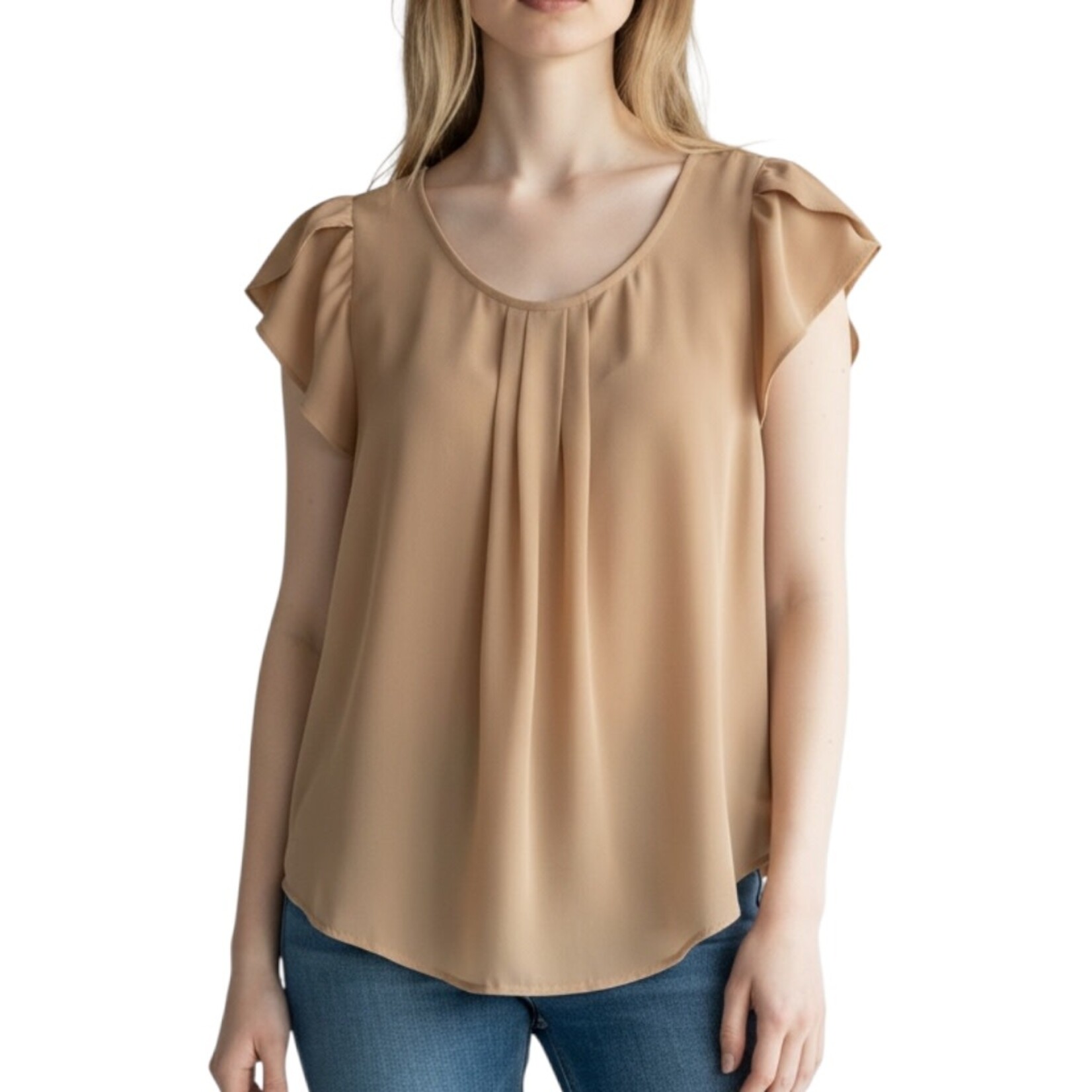 PAPERMOON PAPERMOON SOLID CAP SLEEVE TOP BE11454