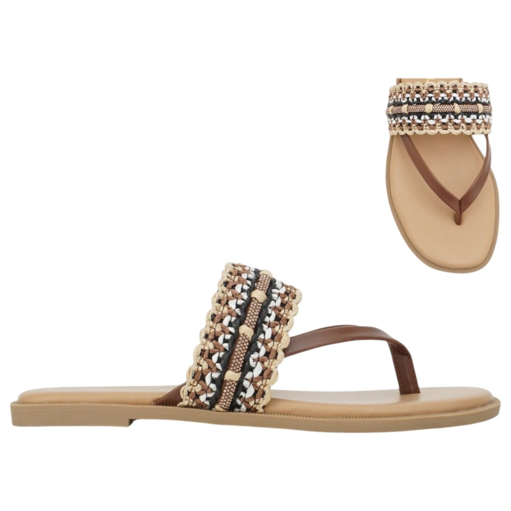 SODA SODA WOVEN WIDE BAND SLIPPER MAJORITY