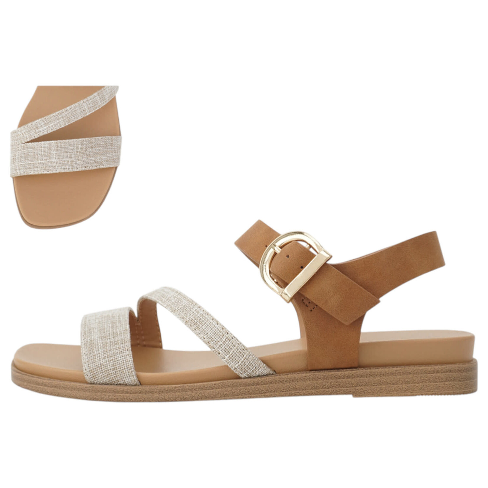 SODA SODA CROSS STRAP SANDAL ATTEND